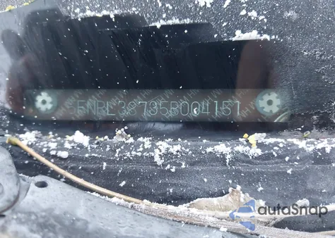 2005 Honda Odyssey Ex-L из США, поврежденный, VIN 5FNRL38735B004151